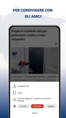 Ultime notizie Italia android App screenshot 0