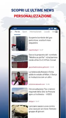 Ultime notizie Italia android App screenshot 2